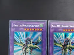 Yugioh - Gaia the Dragon Champion LOB-125 Secret Rare x1 - Image 2