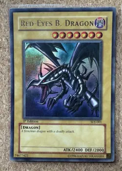 Konami Yu-Gi-Oh! Blue-Eyes Dark Magician Red-Eyes Lot 3 1st Ed EN - Image 3
