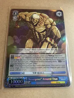 Weiss Schwarz Resurgence Armored Titan SR Attack on Titan Vol 2 AOT S50-E087S EN - Image 1