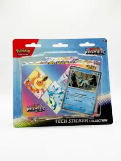 Pokemon Prismatic Evolutions Blister 3 Booster Packs Glaceon Promo Card NEW - Image 1