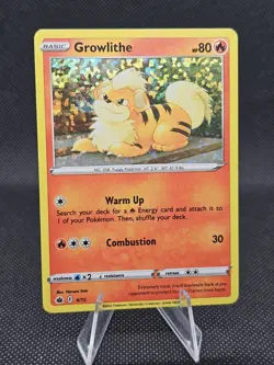 2022 Pokemon McDonalds Match Battle 4/15 Growlithe Holo Card - Image 1