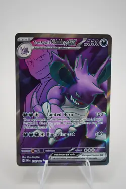 Pokemon Card - Team Rocket's Nidoking ex 216/182 Destined Rivals Holo NM - Image 1