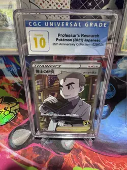 2021 Professor's Research 029/028 - 25th - CGC 10 Pristine - Pokemon Card - Image 1