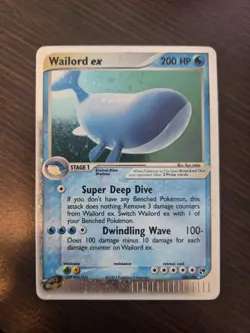 Pokemon TCG Wailord EX Sandstorm Holo Rare Card 100/100 LP/MP - Image 1