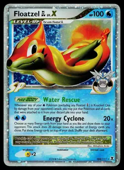 Pokemon Card - Floatzel GL Lv.X Rising Rivals 104/111 Ultra Rare - Image 1