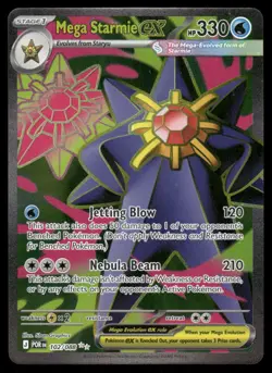 Pokemon Cards Mega Starmie ex 102/088 Perfect Order Ultra Rare NM *1 - Image 1