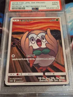 2018 Pokemon Japanese SM Promo Munch A Retrospective #290 Rowlet PSA 9 Mint - Image 2
