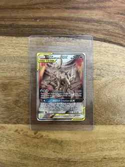 Arceus & Dialga & Palkia GX 221/236 Cosmic Eclipse Alternate Art Pokemon TCG NM - Image 1