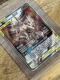 Arceus & Dialga & Palkia GX 221/236 Cosmic Eclipse Alternate Art Pokemon TCG NM - Image 2