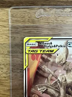 Arceus & Dialga & Palkia GX 221/236 Cosmic Eclipse Alternate Art Pokemon TCG NM - Image 4