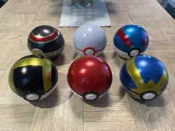 Lot of 6 Empty Pokeball Tins - Ultra, Premier, Luxury, Quick, Great, Poke - Image 1