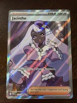 Pokemon TCG Jacinthe Trainer POR 110/088 Full Art Holo Rare English NM - Image 1