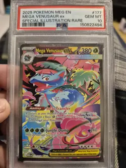 Pokemon 2025 Mega Venusaur ex 177/132 SIR Mega Evolution GEM MINT PSA 10 - Image 1