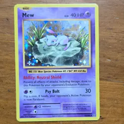 Mew 53/108 Evolutions Holo Rare Eng 2016 40 HP Psy Bolt - Image 1