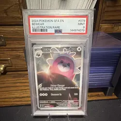 Pokemon SV Shrouded Fable Bewear 079/064 Illustration Rare Holo EN PSA 9 - Image 1