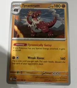 Pokemon Perfect Order 045/088 NON Holo Rare Tyrantrum DECK EXCLUSIVE - Image 1