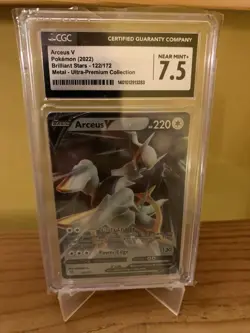 CGC 7. 5 Arceus V 122/172 Metal Ultra Premium Collection Pokemon TCG 2022 - Image 1