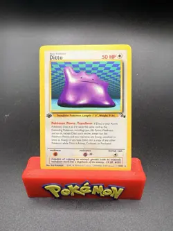 Pokemon Ditto 18/62 Fossil Regular 1st Edition NM - Image 1