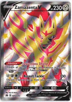 Zamazenta V (Shiny) SWSH293 Holo Promo Sword & Shield Promo Pokemon NM - Image 1