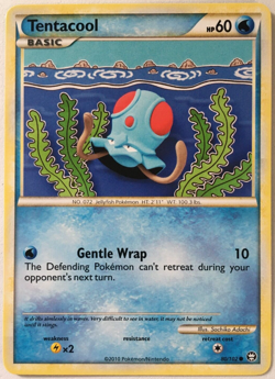 POKEMON TENTACOOL 80/102 HS TRIUMPHANT COMMON NEAR MINT - Image 1