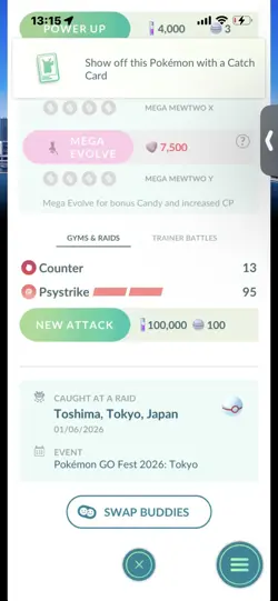 Pokemon Go Shiny Legendary Mewtwo ( Tokyo Background) - Image 2