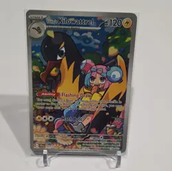 Pokemon TCG Iono's Kilowattrel SV09 163/159 Illustration Rare Full Art Holo EN - Image 1