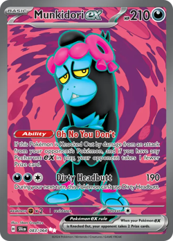 Munkidori ex 083/064 Ultra Rare Shrouded Fable Pokemon NEAR MINT - Image 2