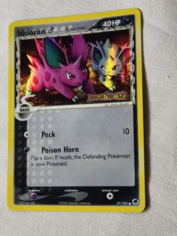 Played (LP) Nidoran - Reverse Holo #57 Dragon Frontiers Pokemon TCG - Image 3