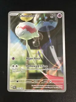 Chimecho NM 179/167 Pokemon Twilight Masquerade Illustration Rare Full Art NM - Image 1