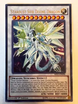 YUGIOH- Stardust Sifr Divine Dragon - SHVI-EN096 - Ultra Rare - 1st Edition - Image 1