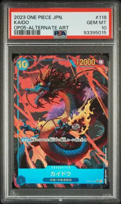 PSA 10 One Piece Japanese | Awakening of the New Era | Kaido OP05-118 | Alt Art - Image 1