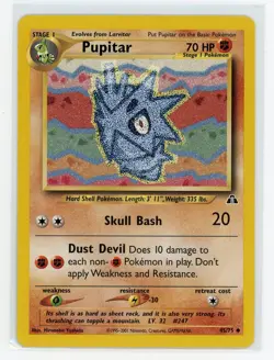Pokemon TCG - Pupitar 45/75 - Neo Discovery - Uncommon - Image 1