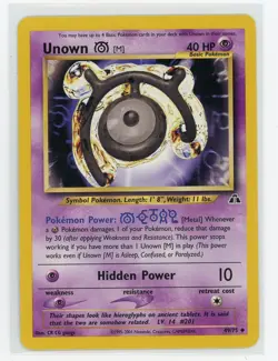 Pokemon TCG - Unown [M] 49/75 - Neo Discovery - Uncommon - Image 1