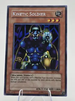 Yugioh Kinetic Soldier WC4-002 Prismatic Secret Rare Promo Konami 2004 - Image 1
