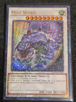 Yugioh Mist Wurm HAC1-EN166 1st Edition Duel Terminal Ultra Rare Holo - NM - Image 1
