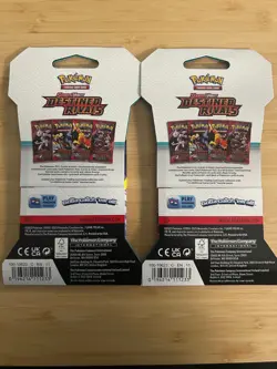 Pokemon Destined Rivals Sleeved Booster Pack X2 - Image 2