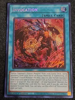 YUGIOH INVOCATION MP24-EN060 PRISMATIC SECRET 1ST ED NM ALT ART - Image 1