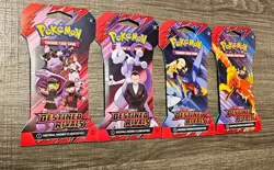 Pokemon TCG Scarlet & Violet Destined Rivals Sealed Booster Sleeve, set of 4,New - Image 2