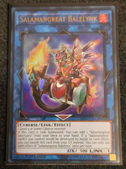 Yugioh Salamangreat Balelynx SDSB-EN043 Ultra Rare 1st Ed VLP - Image 1