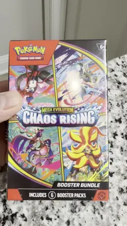 Pokemon TCG Mega Evolution Chaos Rising Sealed Booster Bundle 6 Packs $.99 cents - Image 2