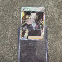 BOSS S ORDER TRAINER SUPPORTER POKEMON #189/192 FROM REBEL CLASH SET - Image 1