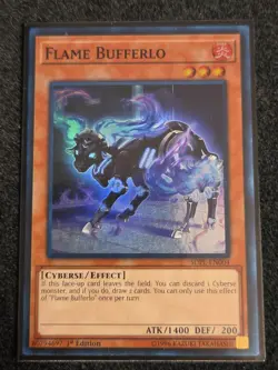 Yugioh Flame Bufferlo SDPL-EN004 Super Rare 1st Ed VLP - Image 1