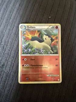 Pokemon| Quilava 49/123 | HeartGold & SoulSilver Uncommon Reverse Holo | LP/MP - Image 1