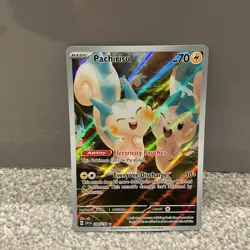 Pachirisu 208/198 Illustration Rare Scarlet & Violet Pokemon NM - Image 1
