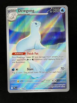 Dewgong 097/094 Phantasmal Flames Pokemon NM/M Penny and Top Loaded - Image 1