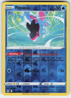 Finneon 040/196 Common Lost Origin Pokemon Reverse Holo Near Mint - Image 1