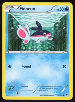 Finneon 18/119 Common Phantom Forces Pokemon Lightly Played - Image 1