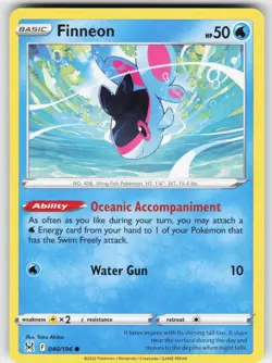 Finneon 040/196 Common Lost Origin Pokemon Near Mint - Image 1