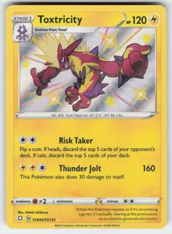 Toxtricity SV042/SV122 Shiny Rare Shining Fates Shiny Vault Pokemon Near Mint - Image 1