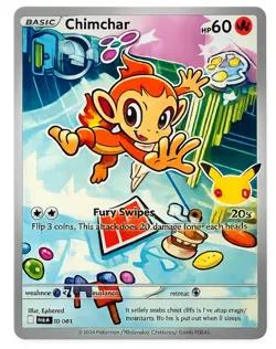 Pokemon TCG Chimchar MEP041 First Partners 30th Anniversary Promo Holo Near Mint - Image 1